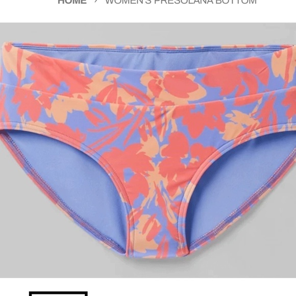 prAna Women's Presolana Bottom Swim Size Medium NWT floral - Picture 1 of 3